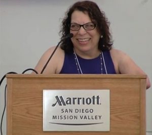 image of Karen Lynn-Chlup delivering a keynote
