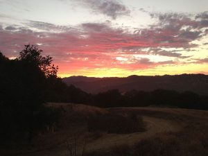 image of sunset at topanga state park