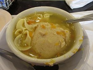 image of matzo ball soup