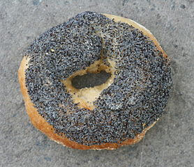 photo of poppyseed bagel