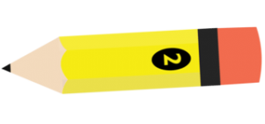 image of illustration of a yellow pencil