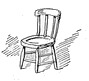 drawing of a small chair