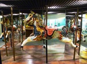 photo of carousel horse