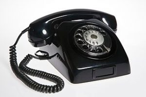 image of rotary dial telephone