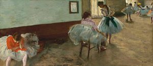 The Dance Lesson, a painting by Edgar Degas