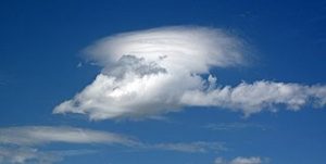 Photo of white clouds in blue sky