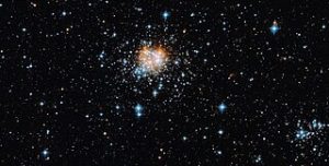 Hubble photo of twinkling stars