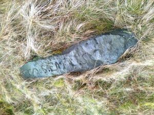An ancient British boundary marker that looks like a footprint.